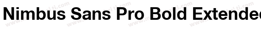 Nimbus Sans Pro Bold Extended字体转换